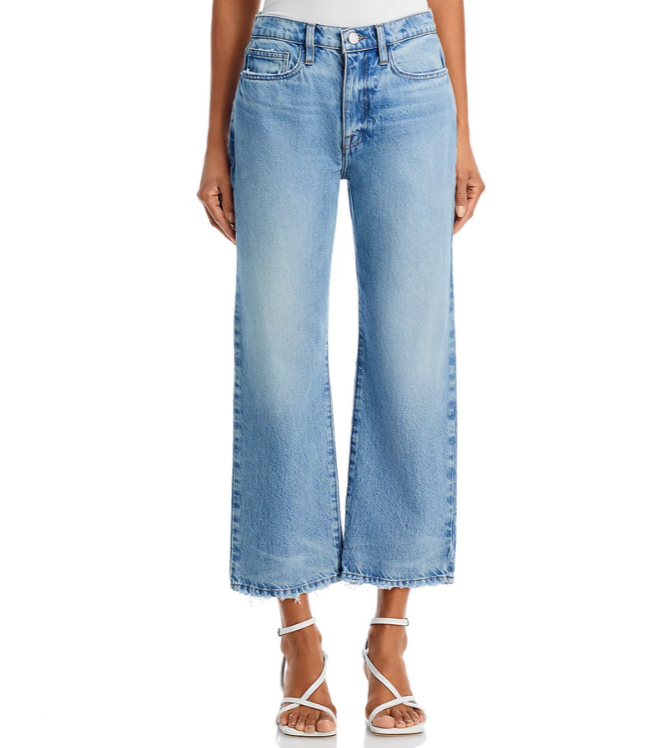 FRAME Le Jane High Rise Ankle Wide Leg Jeans MSRP $278