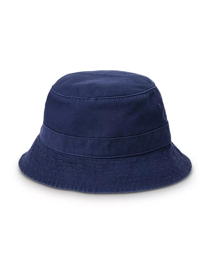 Polo Ralph Lauren Cotton Twill Polo Bear Embroidered Bucket Hat MSRP $69.50