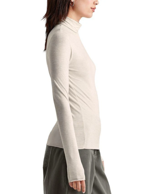 Splendid Bamboo Long Sleeve Turtleneck Top MSRP $78