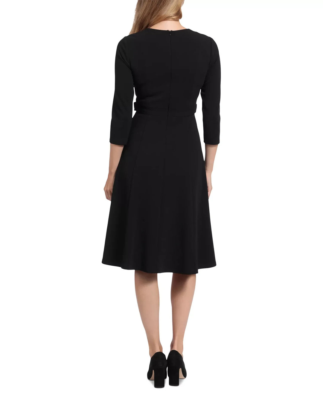 London Times Women's Tab-Waist Fit & Flare Dress MSRP $99