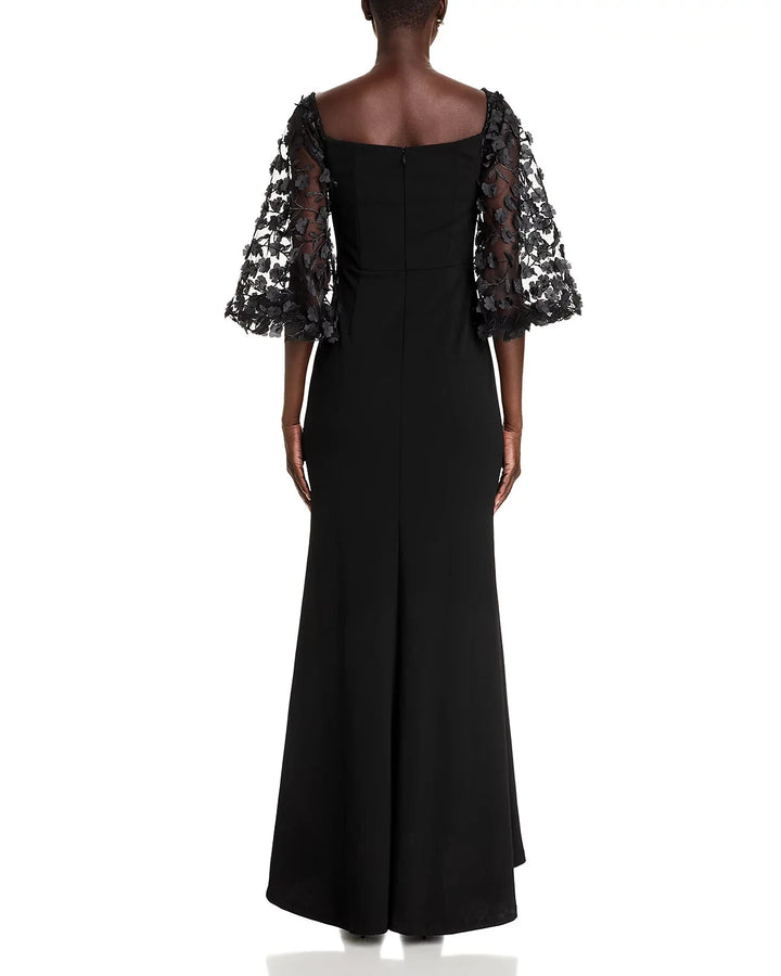 Eliza J Floral-Embellished Off-the-Shoulder Gown MSRP $228