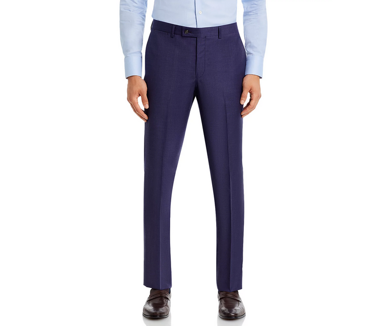 Robert Graham Modern Fit Purple Sharkskin Suit Pants MSRP $258