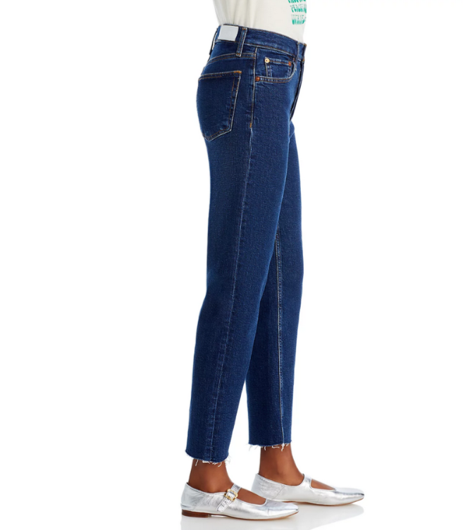 RE/DONE Stove Pipe High Rise Straight Jeans MSRP $275