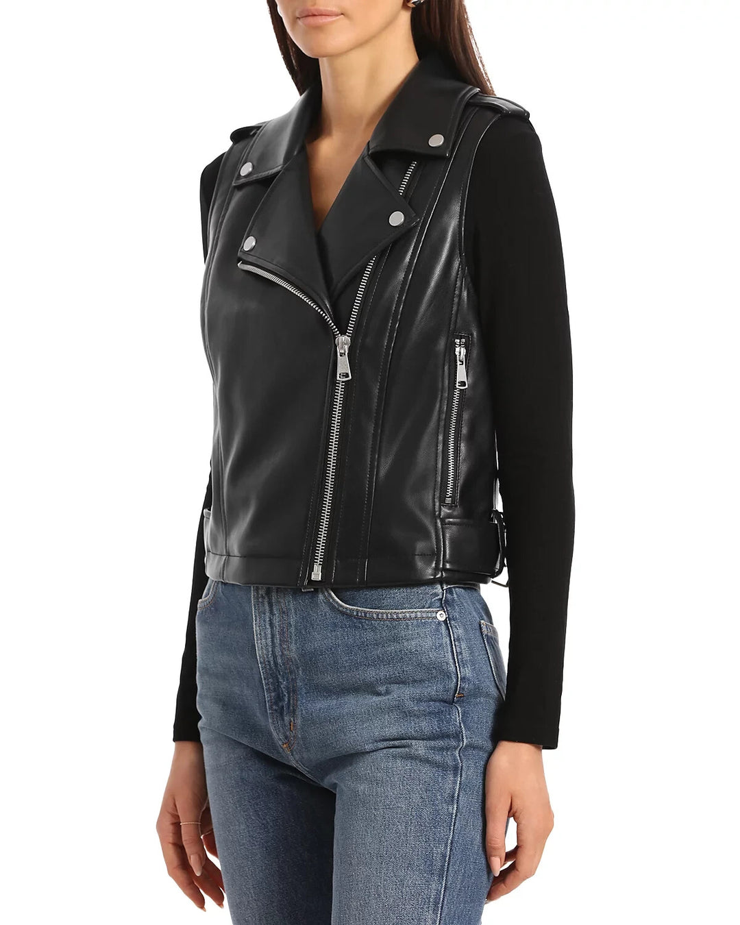 Bagatelle Faux Leather Biker Jacket MSRP $99