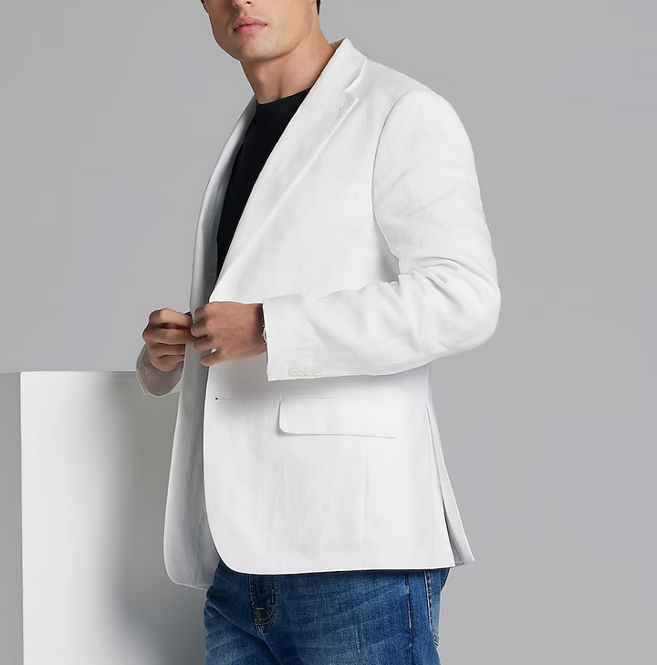Tommy Hilfiger Men's Linen Two-Button Blazer MSRP $360