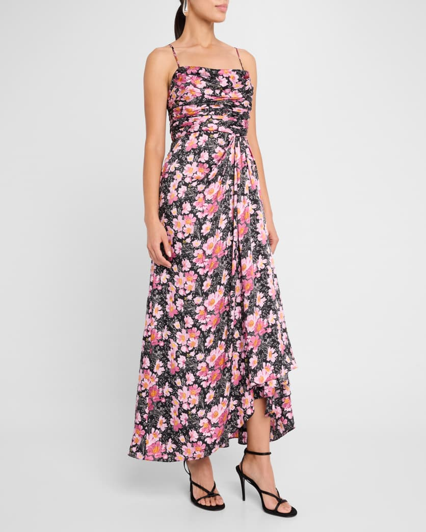 Cinq a Sept Kasia Cosmo Flower Maxi Dress MSRP $495