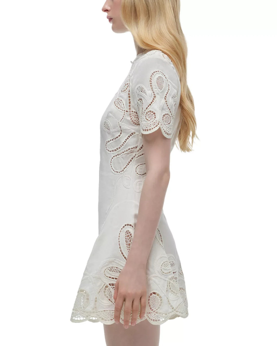 Simkhai Morrigan Short Sleeve Mini Dress MSRP $595