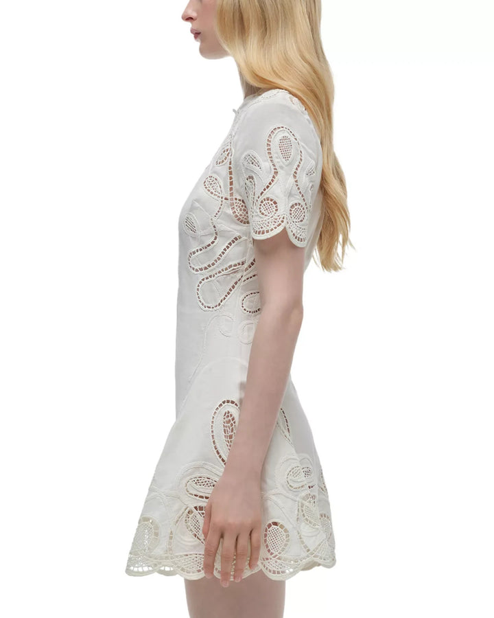 Simkhai Morrigan Short Sleeve Mini Dress MSRP $595