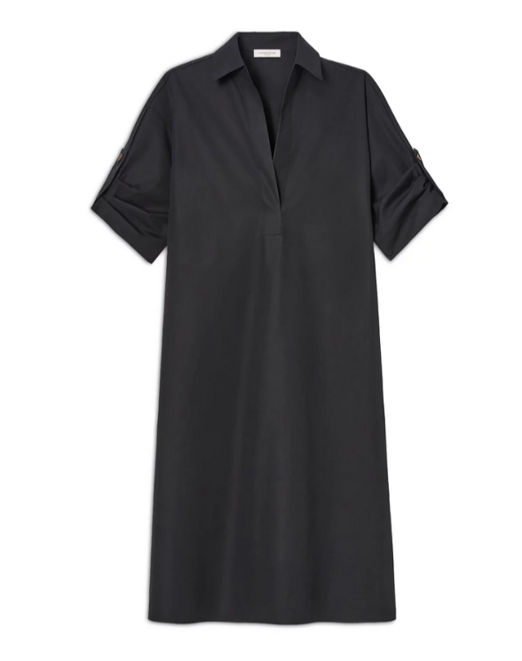 Lafayette 148 New York Tab Sleeved Popover Dress MSRP $798