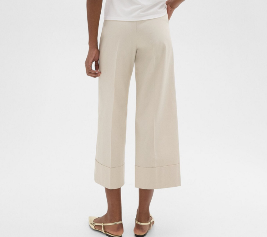 Theory Patton High Waist Cuffed Pants MSRP $325