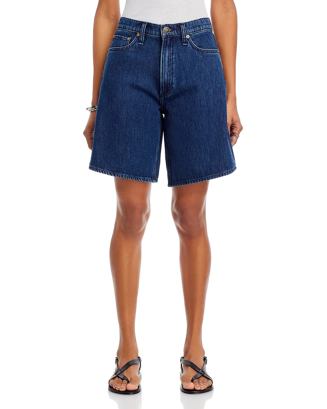 rag & bone McKenna Denim Bermuda Shorts MSRP $198