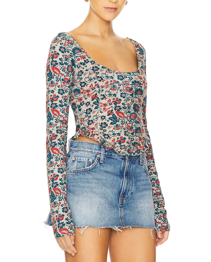 Free People Melanie Long Sleeve Top