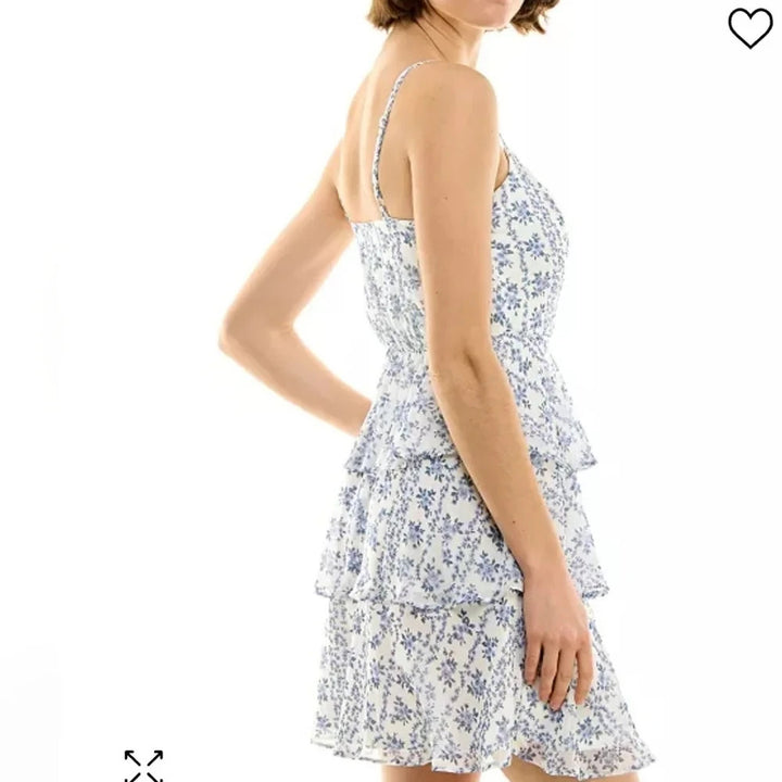 BCX Juniors Floral Adjustable Shift Dress MSRP $49