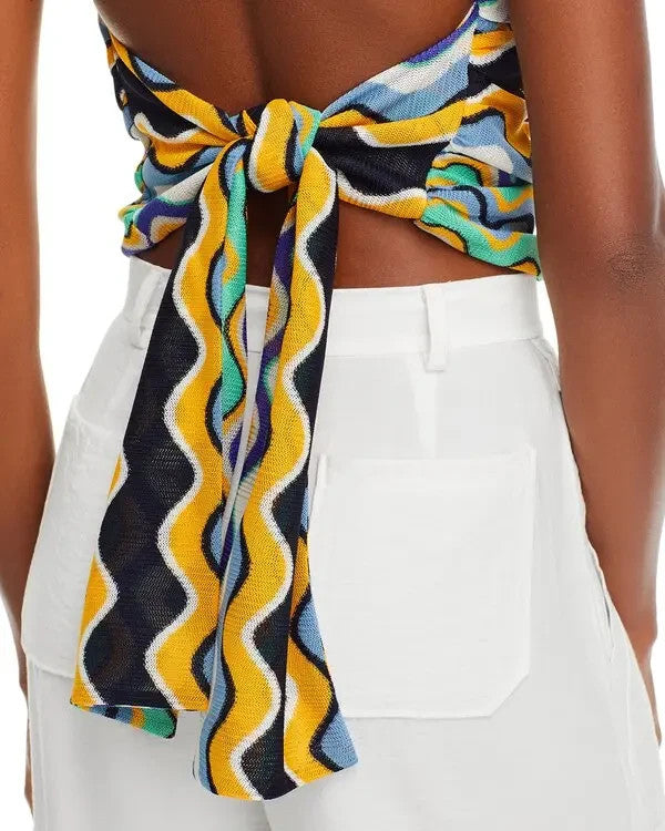 Ramy Brook Mina Tie Back Halter Top MSRP $295