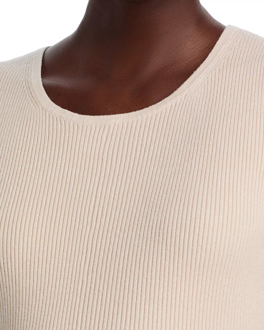 Vita Milano Sioni Ribbed Flared Hem Sweater MSRP $88
