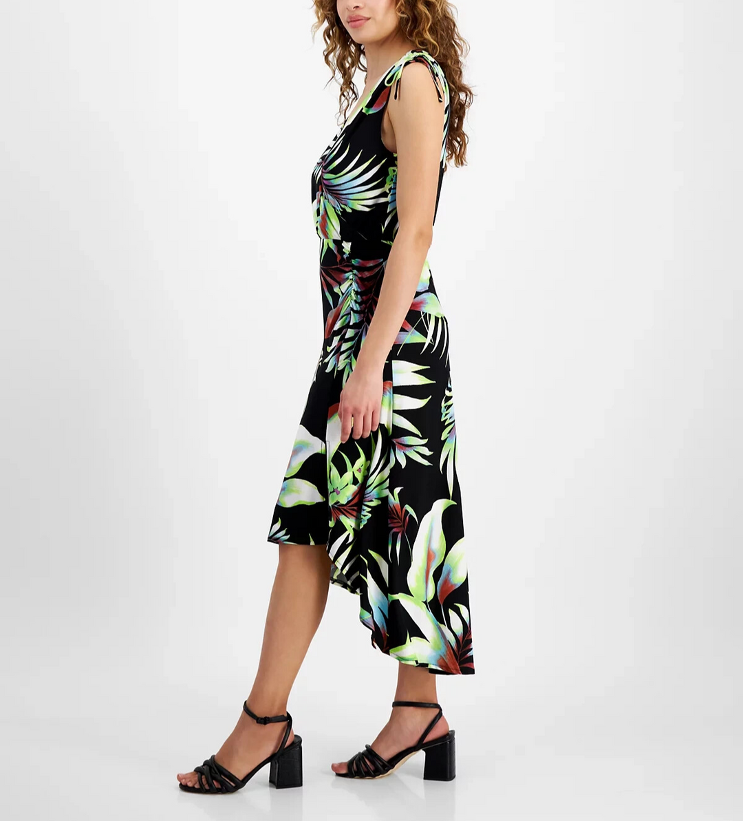 RACHEL Rachel Roy Eulalie Shoulder-Tie High-Low Dress MSRP $149