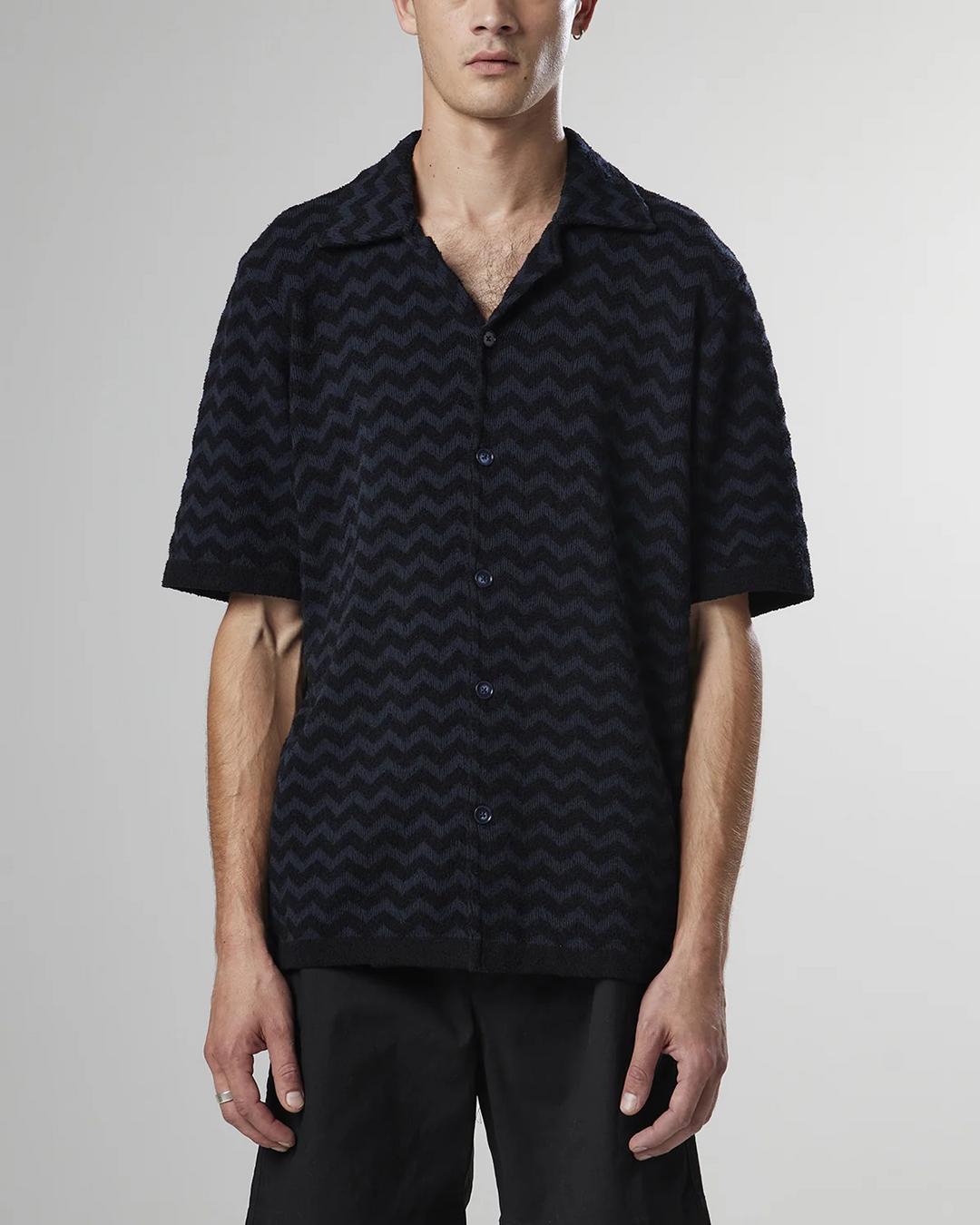 NN07 Julio Knitted Bowling Shirt MSRP $365