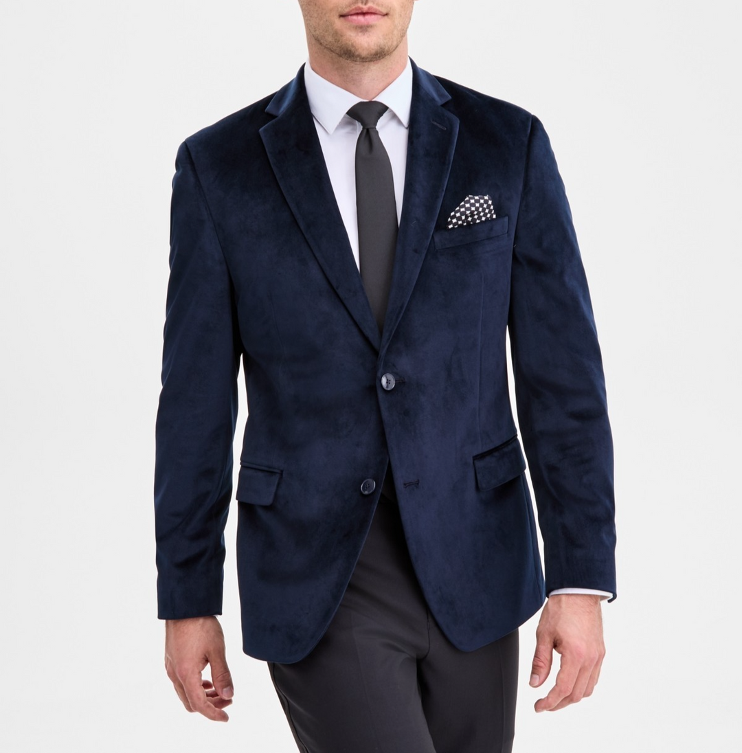 Bar III Men's Slim-Fit Velvet Sport Coat MSRP $295