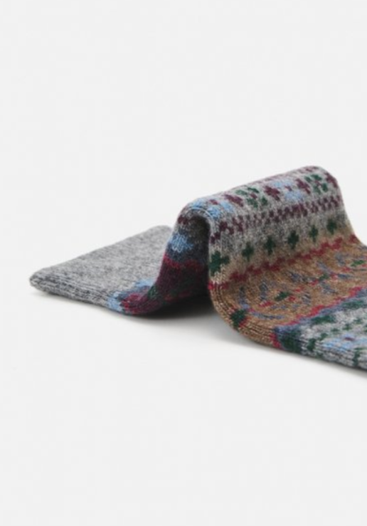 Polo Ralph Lauren  Fair Isle Wool-Blend Trouser Socks MSRP $28