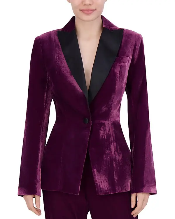 Bcbgmaxazria Velvet Tuxedo Jacket MSRP $348