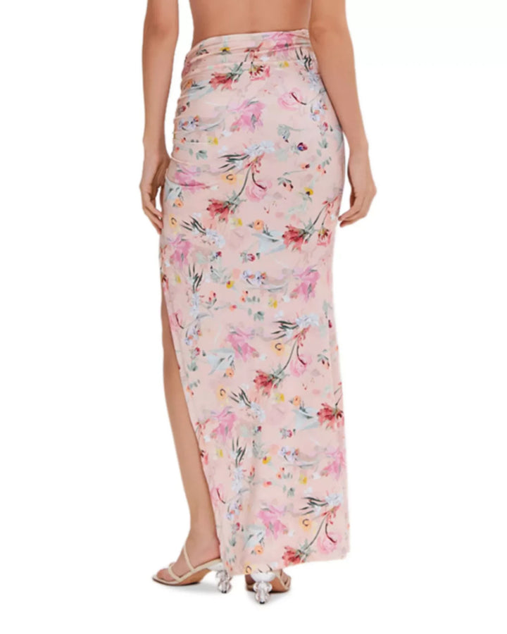PatBO Lily Flower Beach Cover-Up Skirt MSRP $395