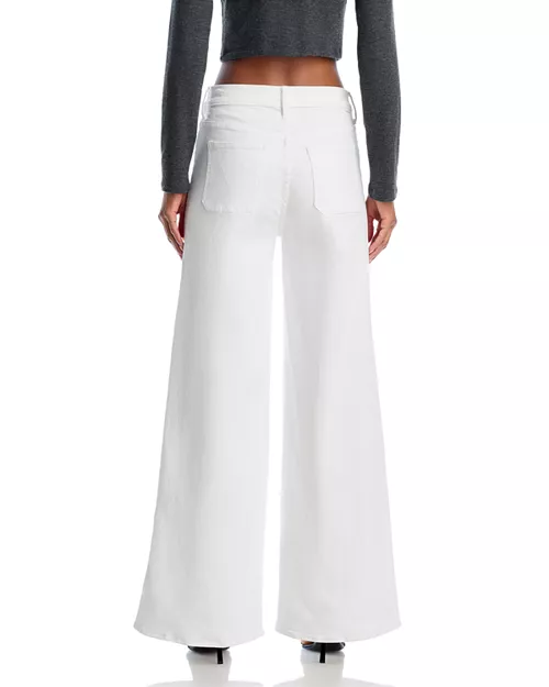 MOTHER High Rise Patch Pocket Wide Leg Jeans $238