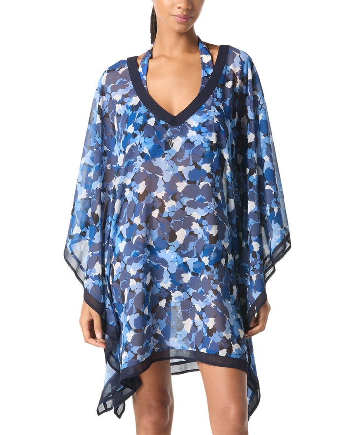 MICHAEL Michael Kors Women's Chiffon Poncho Cover-Up MSRP $98