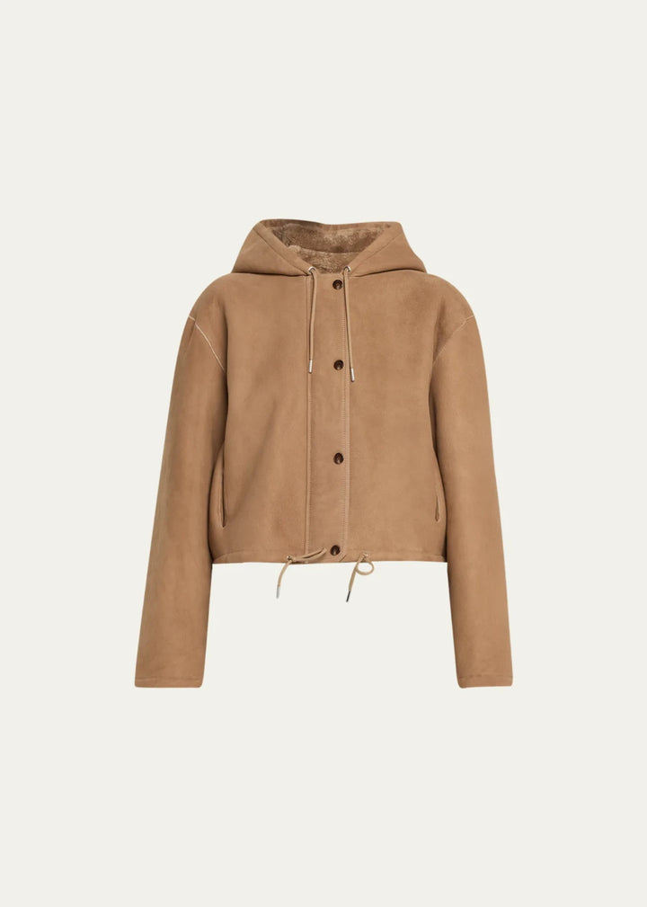 Theory Shearling Reversible Cropped Parka MSRP $2195