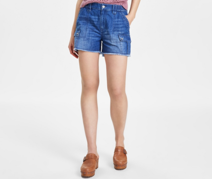 Lucky Brand Cotton Mid-Rise Cargo Shorts MSRP $89