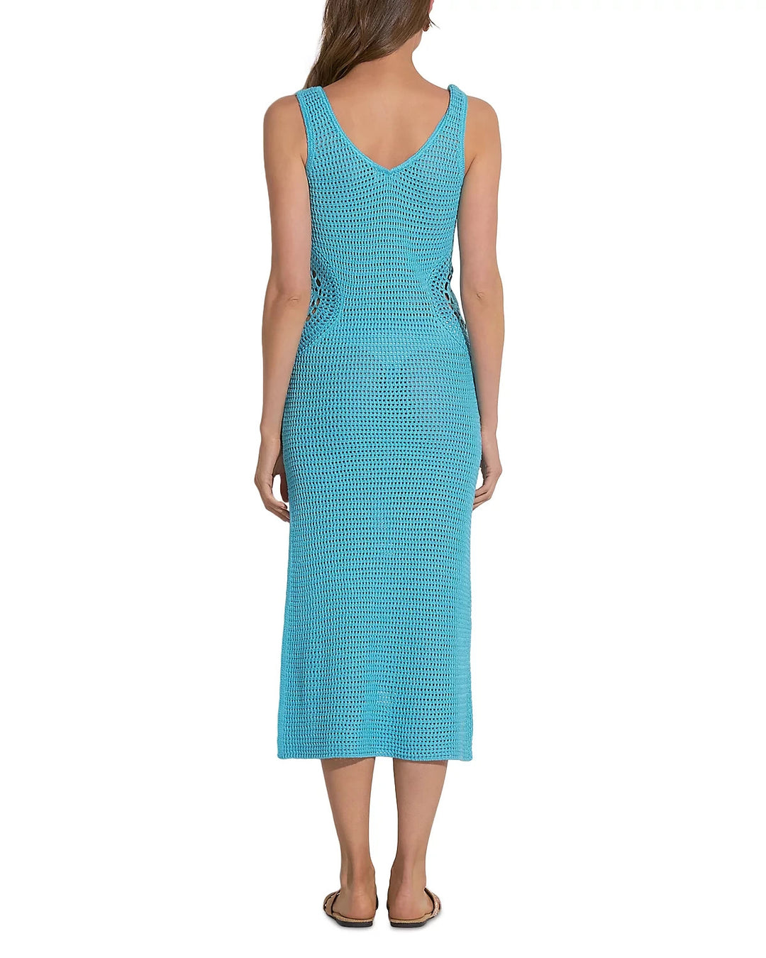 Elan Maxi Crochet Tank Swim Cover Up Dress MSRP $99