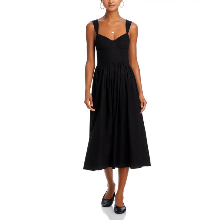AQUA Corset Midi Dress MSRP $118
