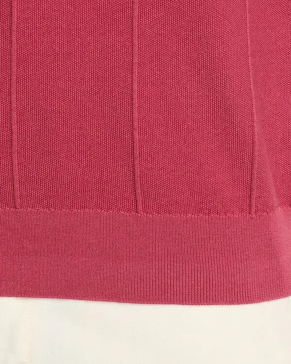 The Men's Store Short Sleeve Zip Polo Shirt MSRP $98