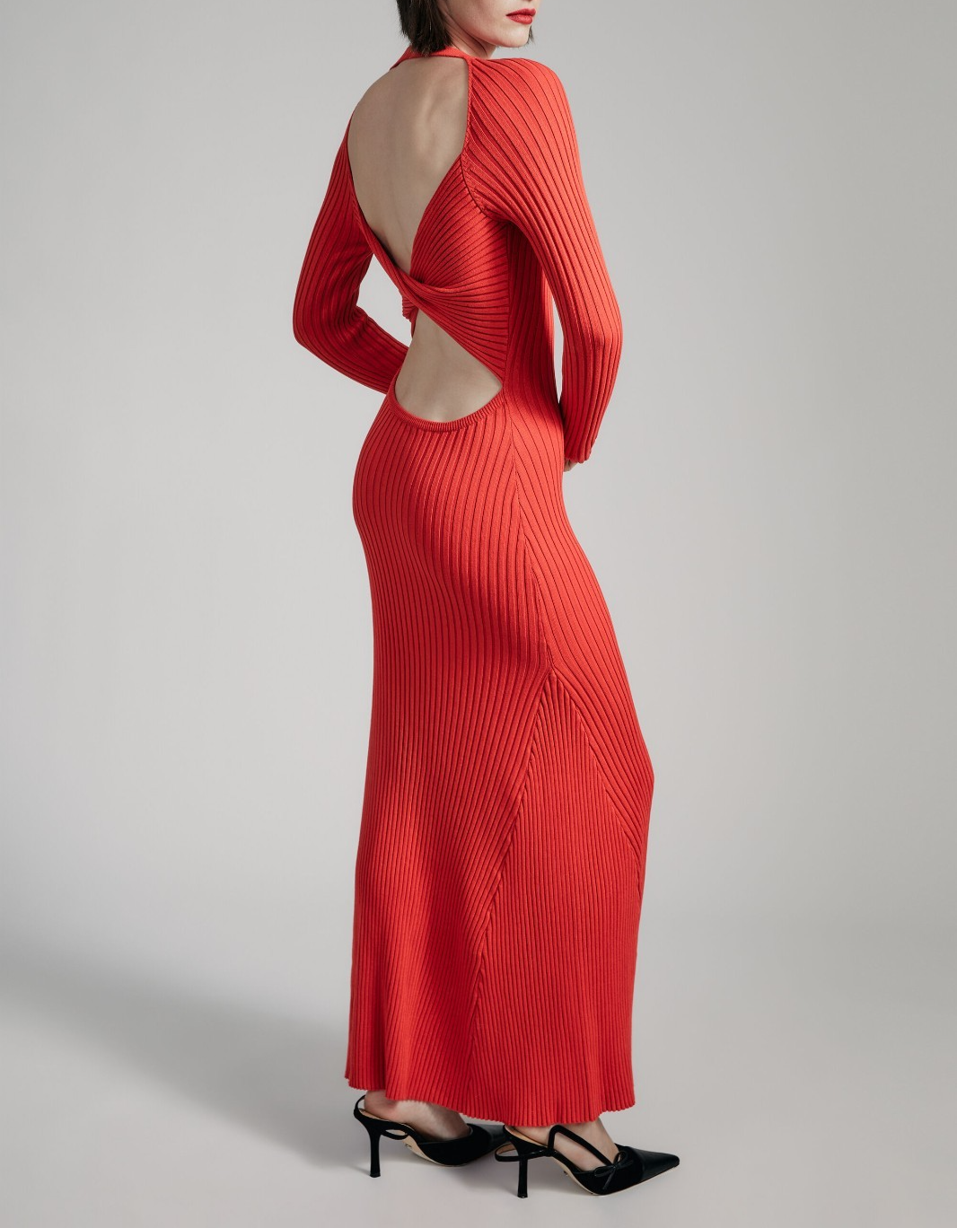 Bardot Women's Amaro Open-Back Knit Maxi Dress MSRP $149