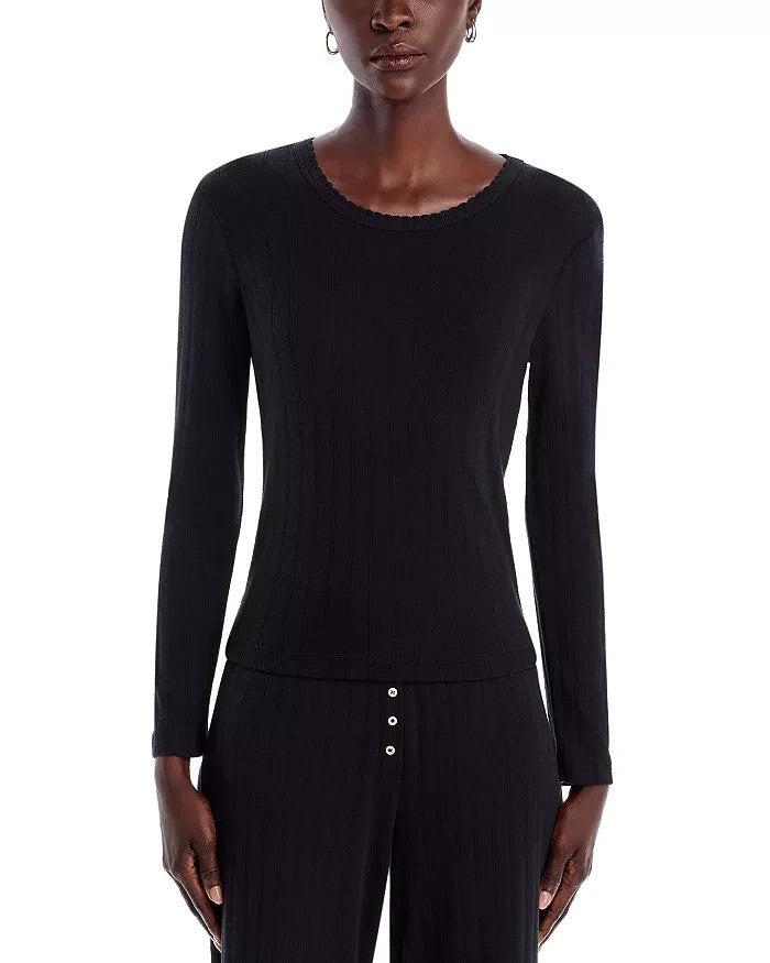LESET Pointelle Tee MSRP $88