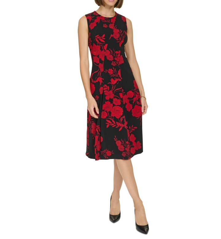 Tommy Hilfiger Sleeveless Printed Dress MSRP $129