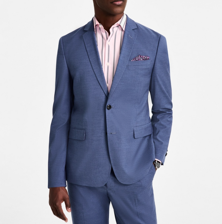 Nick Graham Men's Slim-Fit Stretch 2-piece Suit Size 44R x 38W MSRP $395