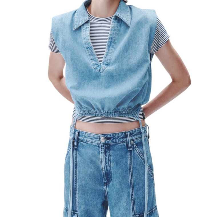 rag & bone Fiona Ultra Featherweight Top MSRP $228