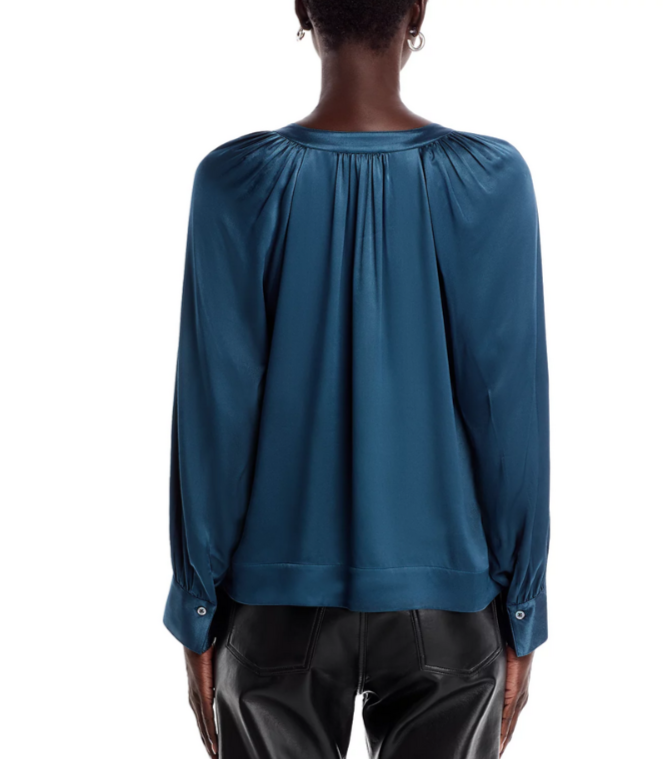 Rails Wynna Satin Shirt MSRP $228