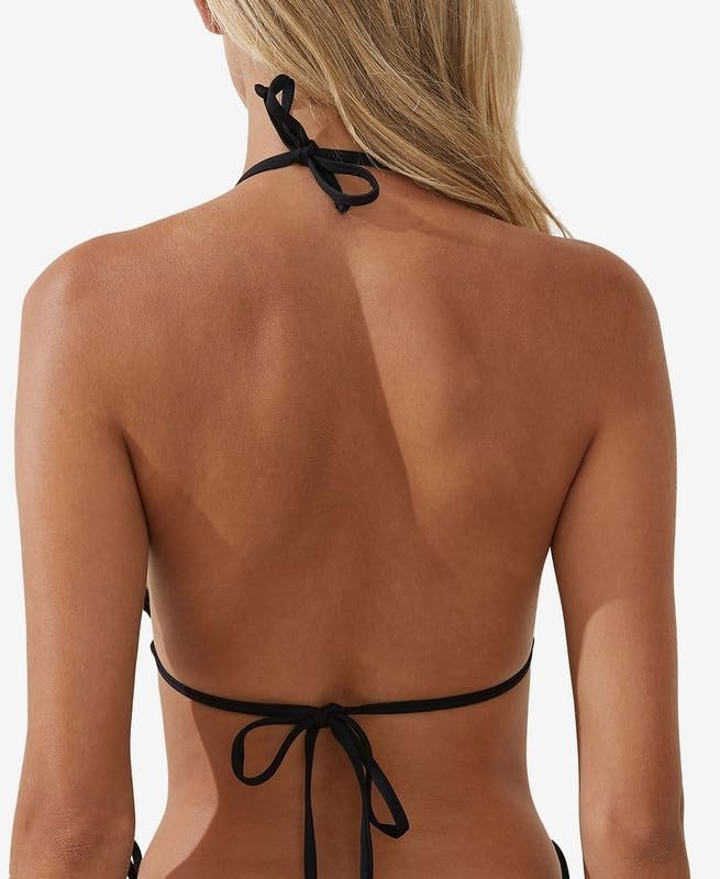 COTTON ON Solid Slider Triangle Bikini Top MSRP $24