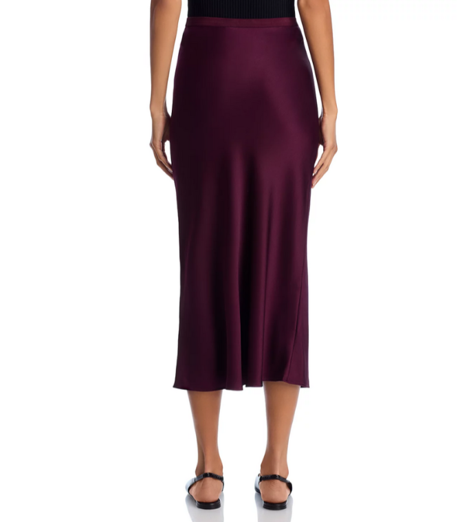Anine Bing Silk Midi Skirt MSRP $300