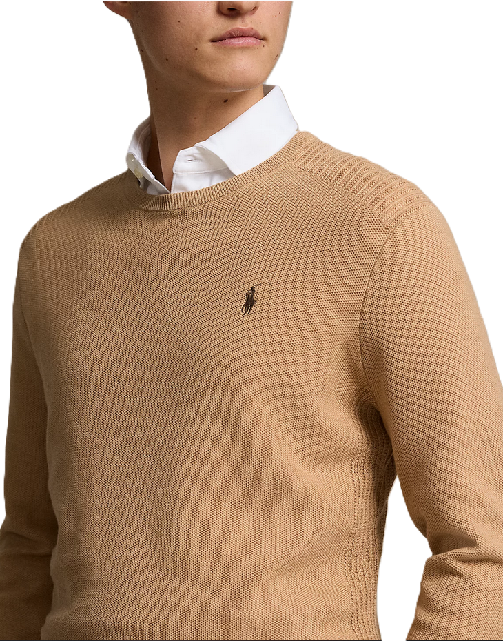Polo Ralph Lauren Mesh Knit Crewneck Sweater MSRP $125
