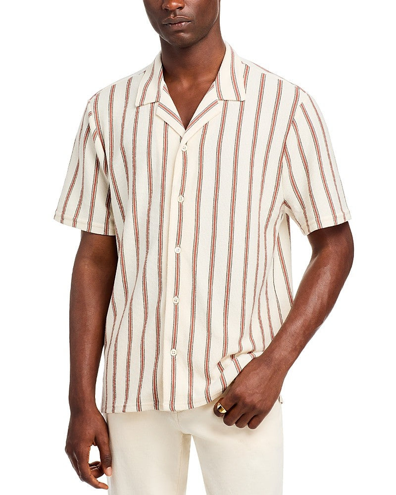 Madewell Printed Short Sleeve Button Front Camp Shirt MSRP $69
