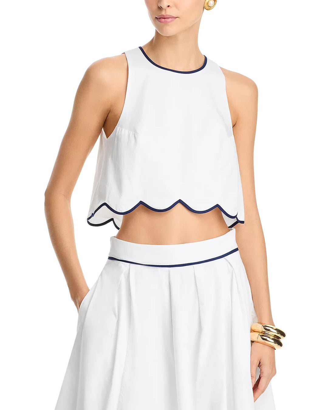 FRENCH CONNECTION Alexis Cropped Top MSRP $88