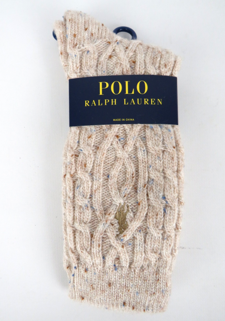 Polo Ralph Lauren Donegal Aaron Cable Knit Socks MSRP $35