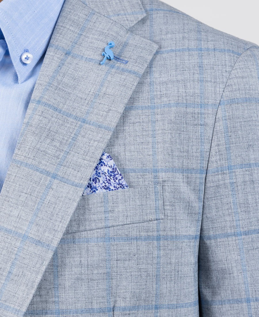 Tailorbyrd Melange Windowpane Sport Coat MSRP $325