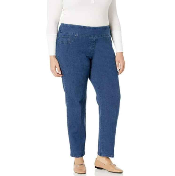 Ruby Rd. Plus Size Pull On Denim Pants MSRP $54
