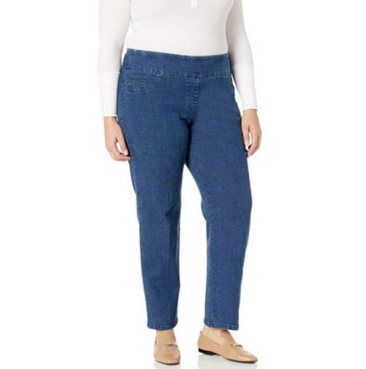 Ruby Rd. Plus Size Pull On Denim Pants MSRP $54