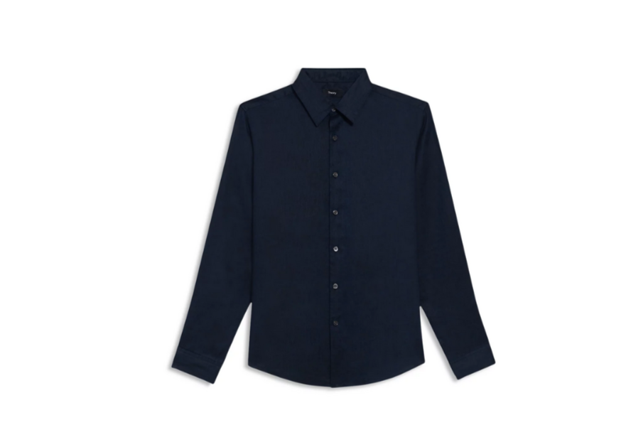 Theory Irving Shirt in Relaxed Linen MSRP $225