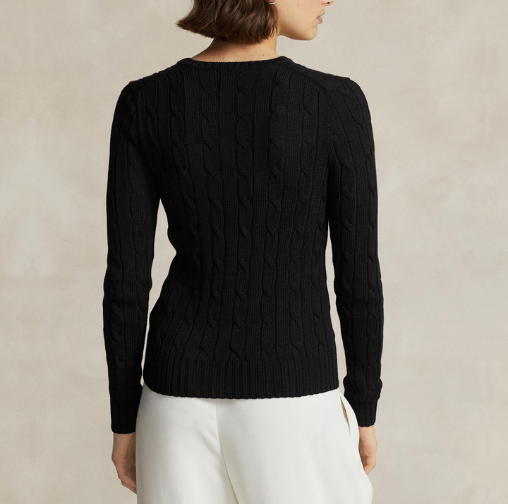 Polo Ralph Lauren Women's Cable-Knit Cotton Crewneck Sweater MSRP $168