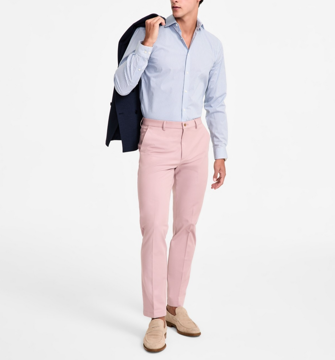 Michael Kors Men's Classic-Fit Cotton-Blend Dress Pants MSRP $95